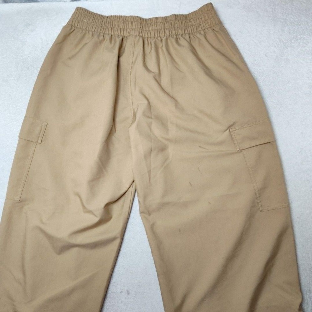 Jordan Jogger Pants Womens L Beige Chicago Cargo Drawstring Elastic Wide DZ4436 - Picture 4 of 13